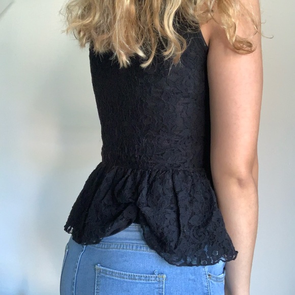 Lace peplum top - Picture 4 of 9